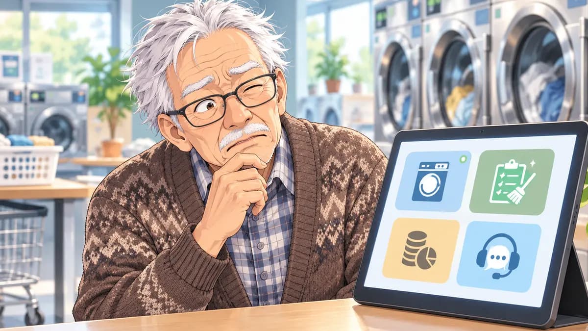 コインランドリーの業務診断｜機器停止・売上・清掃・問い合わせをつなぐ