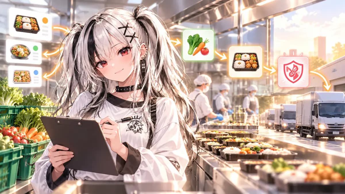 弁当・惣菜製造会社の業務診断｜受注・製造数・アレルゲン・配送をつなぐ