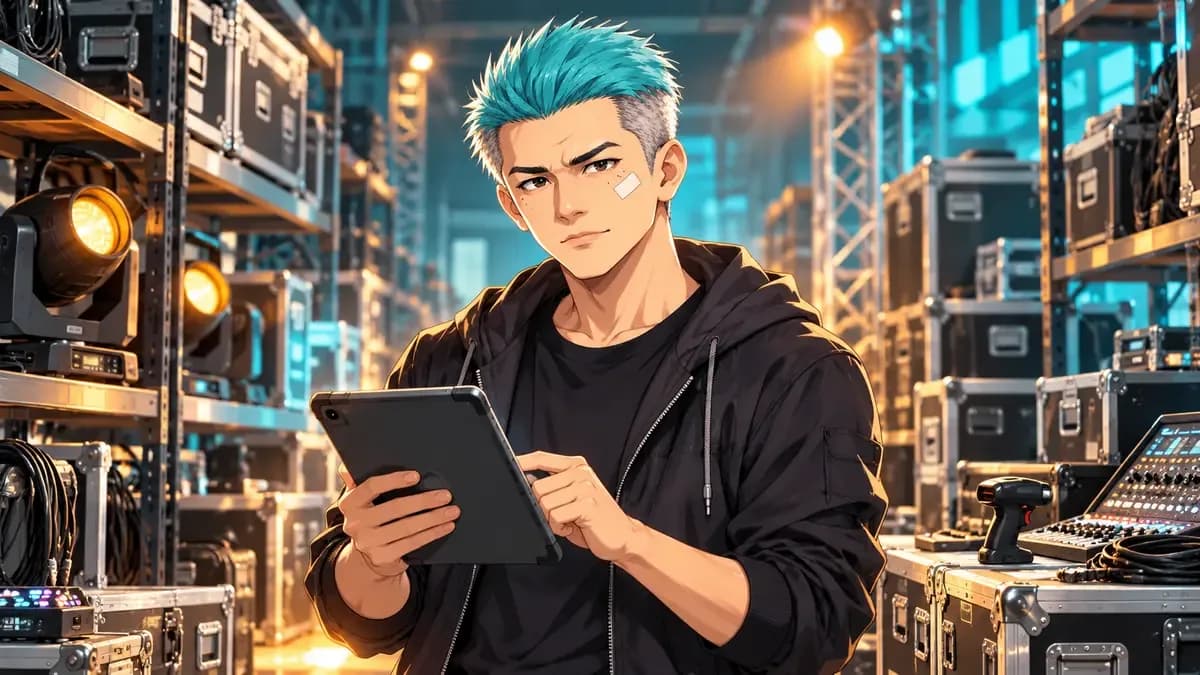 音響・照明機材レンタル会社の業務診断｜予約・搬出・設営・返却・点検をつなぐ