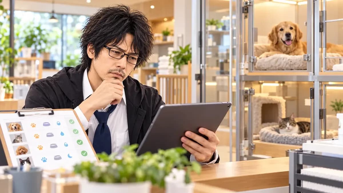 ペットホテルの業務診断|予約・健康情報・投薬・預かり記録・引渡し